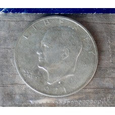 1971  Eisenhower Uncirculated Silver Dollar.