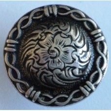 Barbwire Edge Screw Back Concho.  1" ( 25mm)