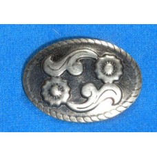 Flower Oval Rivet Concho.