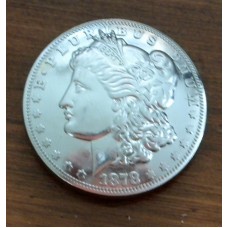 1878 Morgan Dollar Concho  1½" ( 38mm)