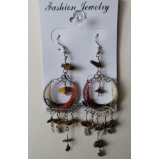Color Magic Brown-Black Earrings